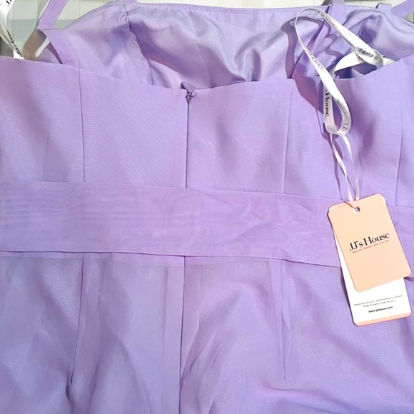 Jumpsuit/Pantsuit Square Floor-Length Chiffon Bridesmaid Dress #290688 - Picture 3 of 5